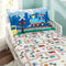 EVERYDAY KIDS Toddler Fitted Sheet and Pillowcase Set -Choo Choo Train- Soft Breathable Microfiber Toddler Sheet Set